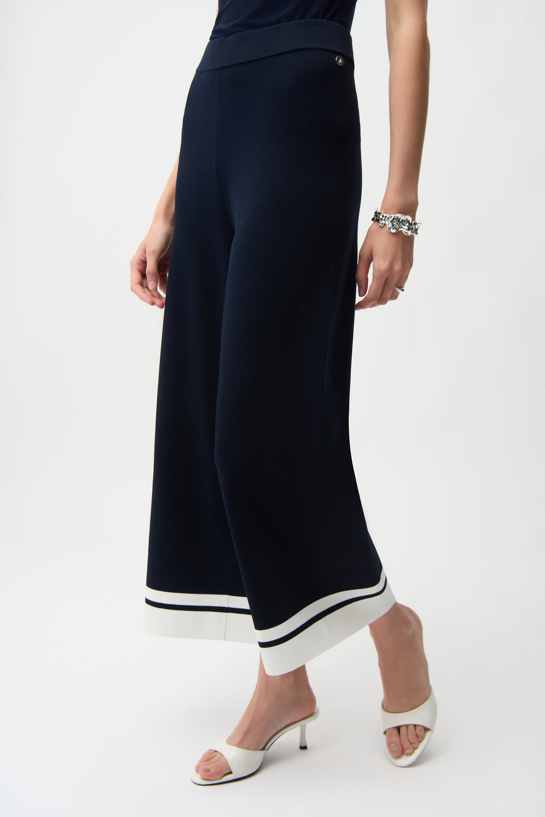 Joseph Ribkoff Culotte Pants With Stripe Detail Style 261942