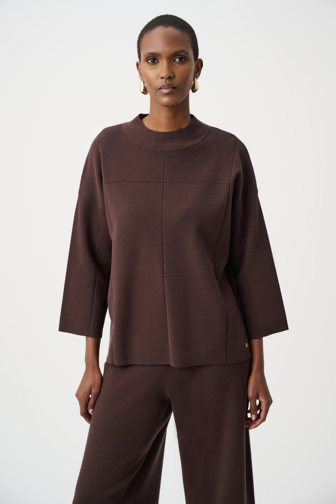Joseph Ribkoff Straight Sweater with Mock Neck Style 261981