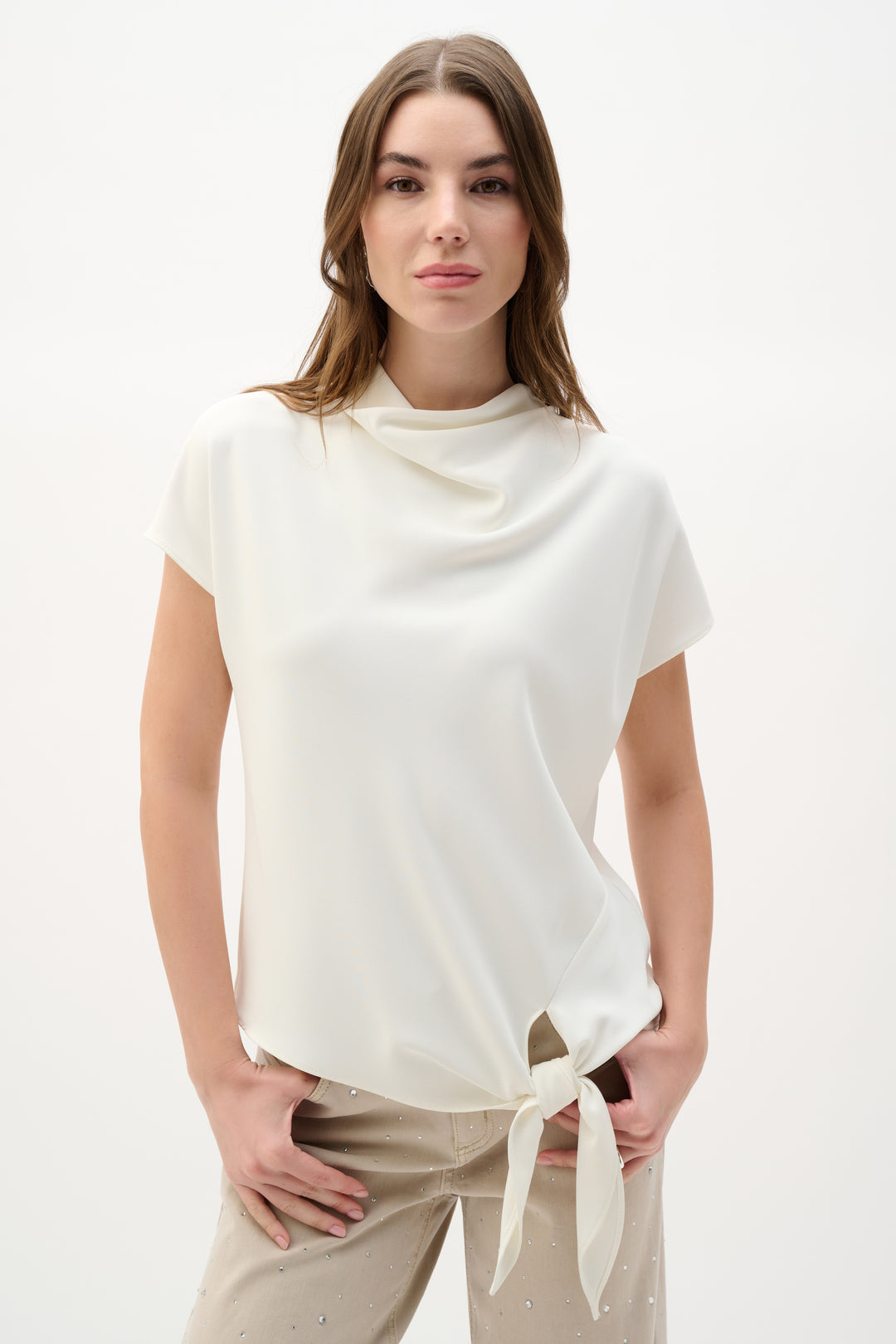 Joseph Ribkoff Boxy Top With Cowl Neck Style 262025