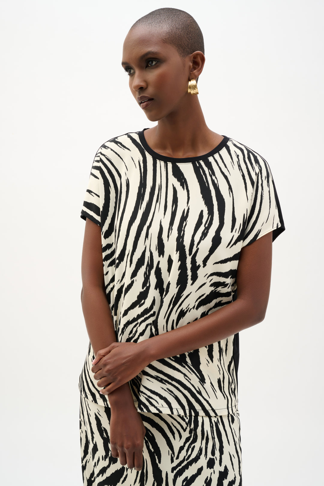 Joseph Ribkoff Animal Print with Silky Knit Back Top Style 262049