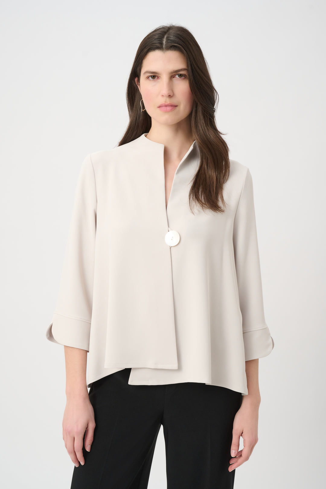 Joseph Ribkoff Swing Jacket With Statement Button Style 262063