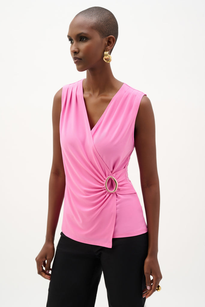 Joseph Ribkoff Silky Knit Fitted Wrap Top Style 262072 – DECABANA
