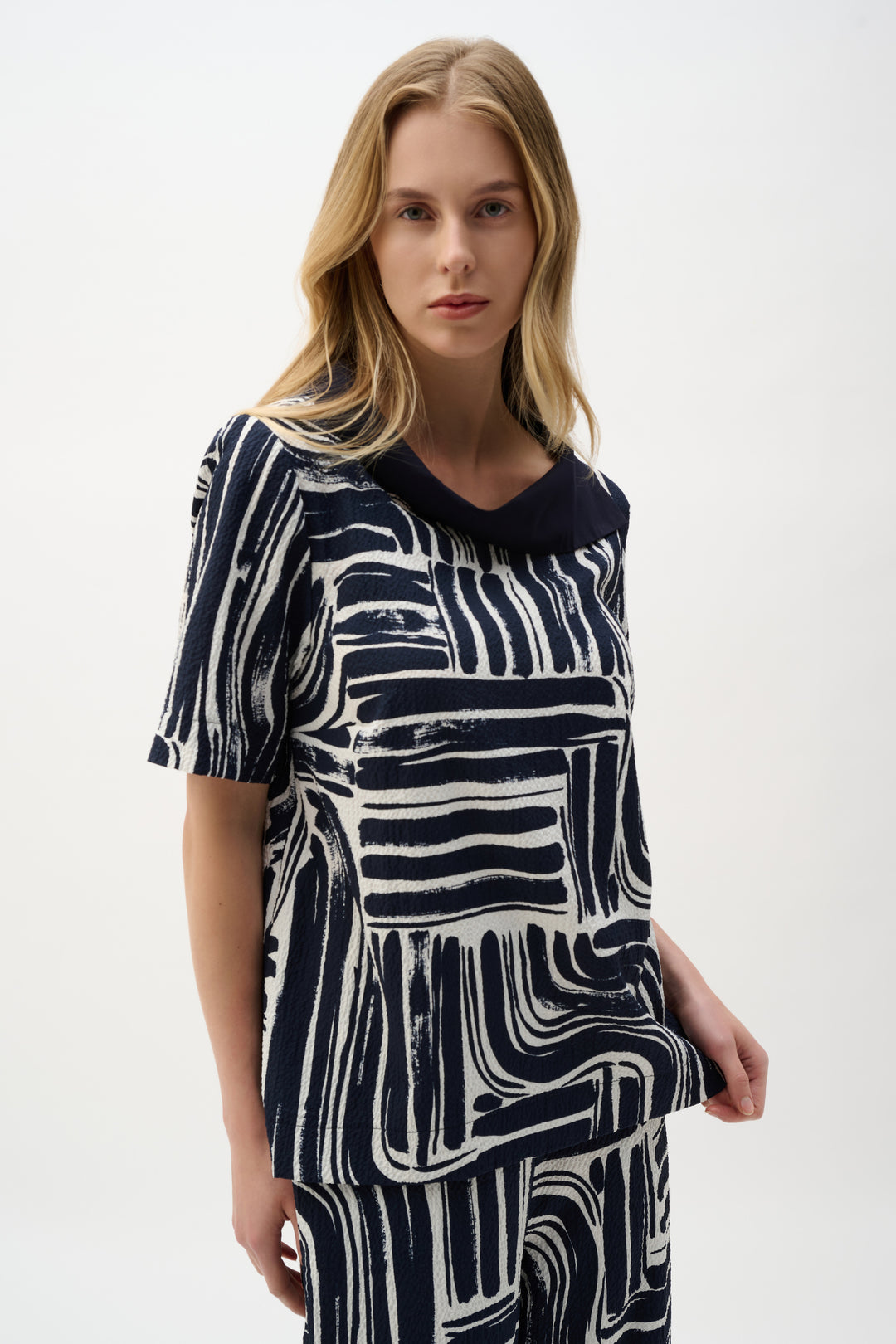 Joseph Ribkoff Abstract Print Straight Top Style 262162