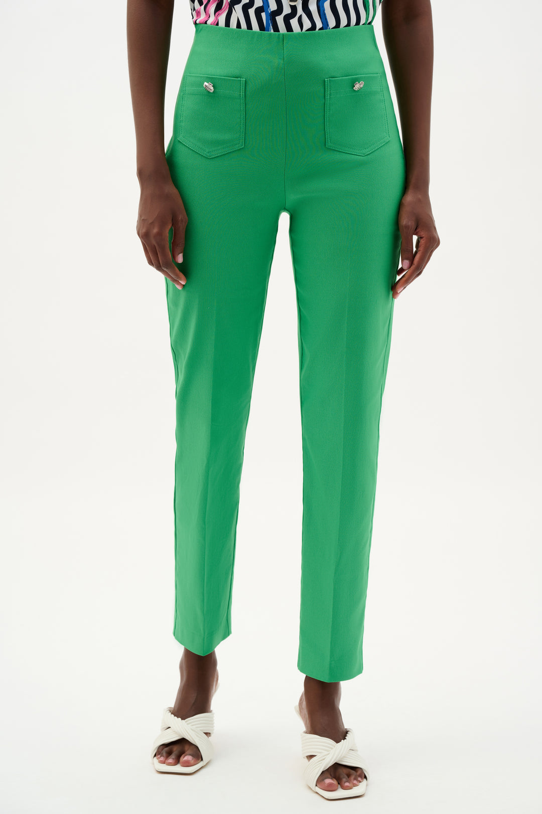 Joseph Ribkoff Pull-On Cropped Pants With Patch Pockets Style 262197