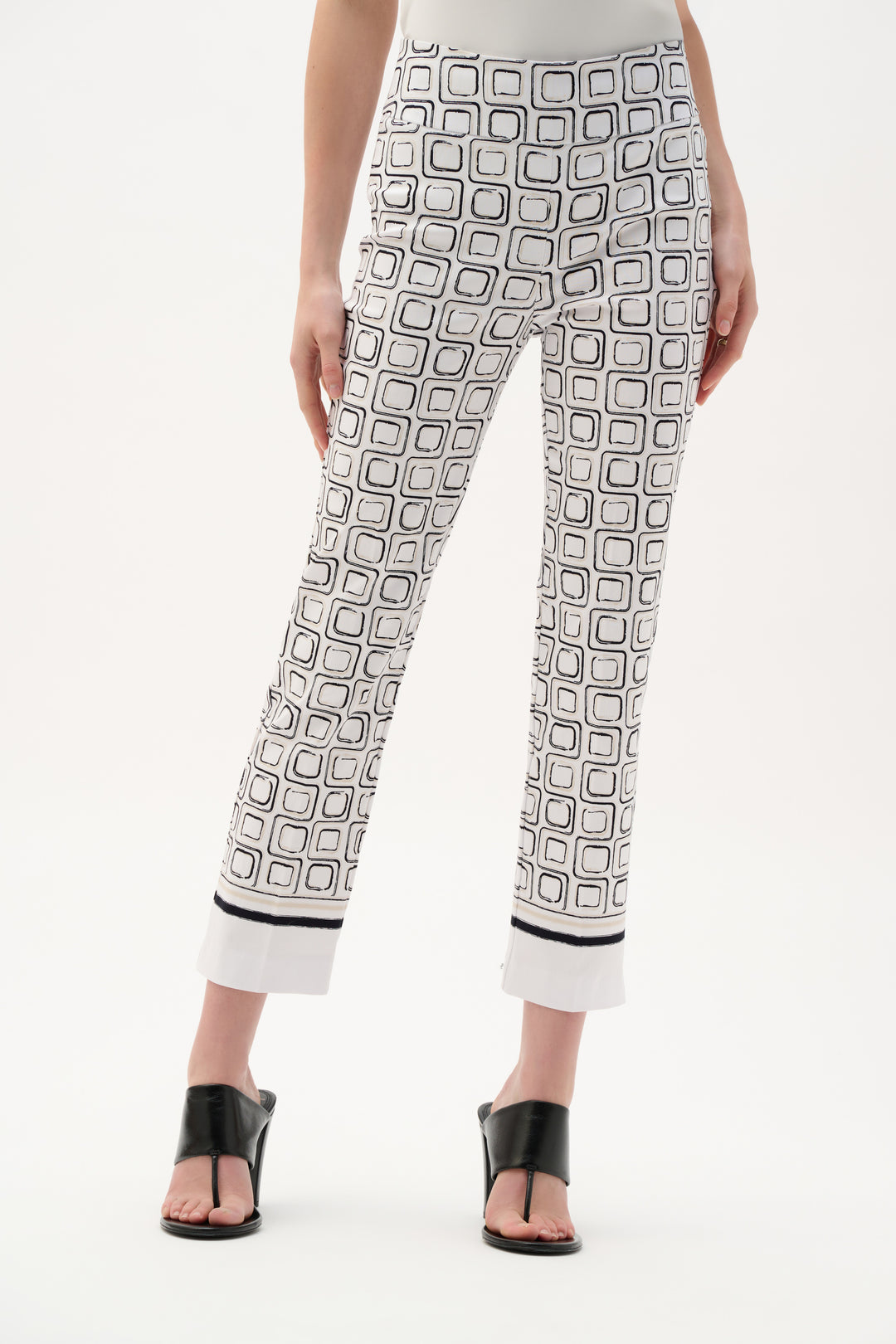 Joseph Ribkoff Printed Straight Pull-On Pants Style 262206