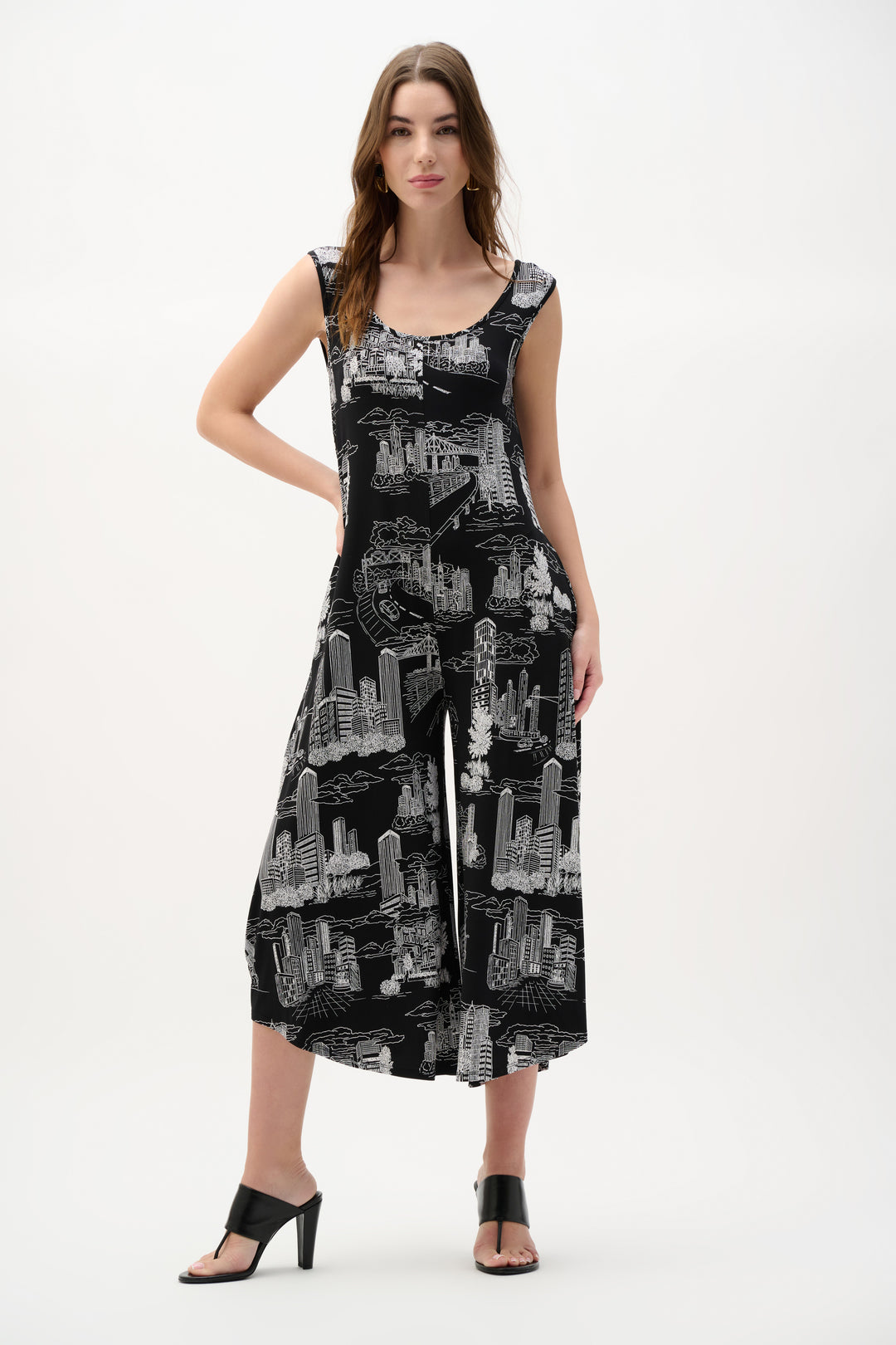Joseph Ribkoff Conversational Print Culotte Jumpsuit Style 262243