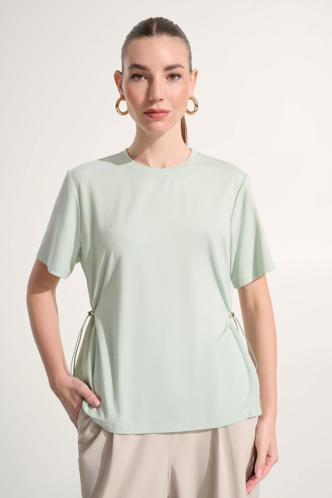 Joseph Ribkoff Boxy Top With Adjustable Sides Style 262616