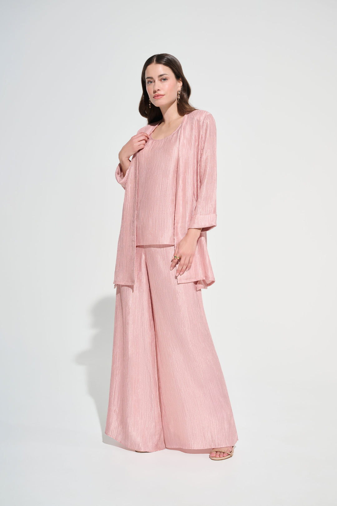 Joseph Ribkoff Crinkle Jacquard Straight Cover-Up Style 262720