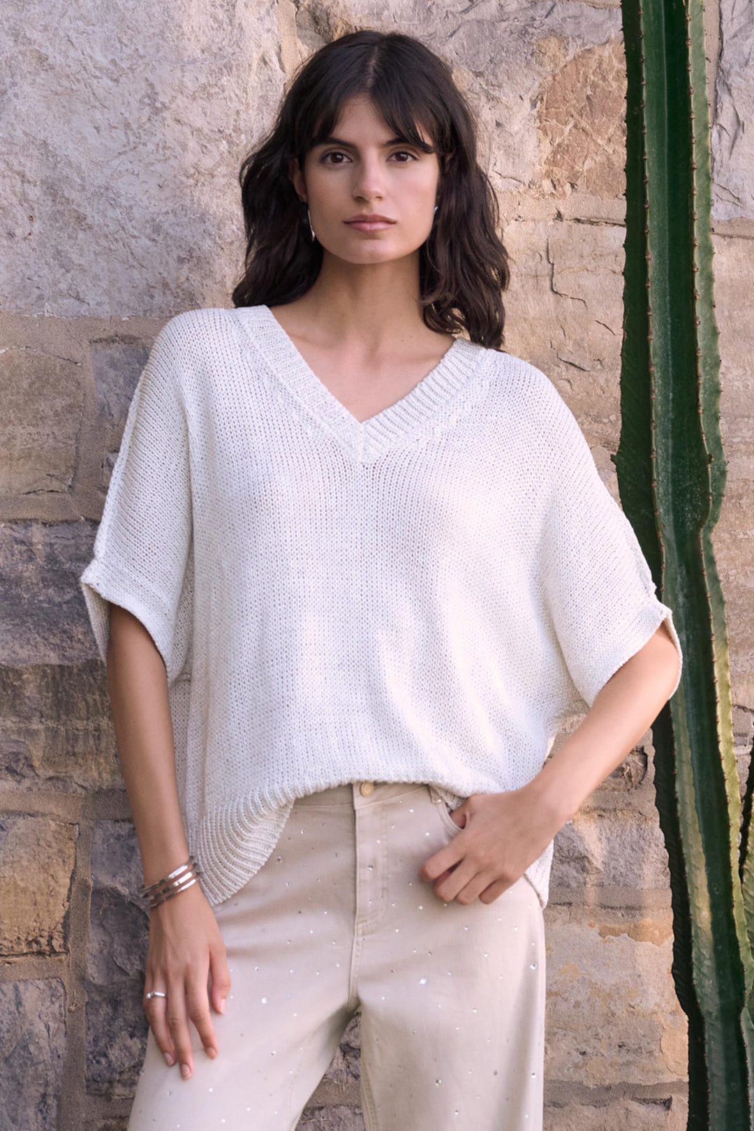 Joseph Ribkoff Sweater Knit Relaxed Top Style 262925