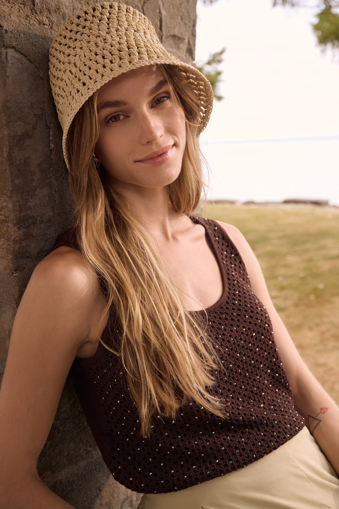 Joseph Ribkoff Embellished Knit Camisole Style 262957