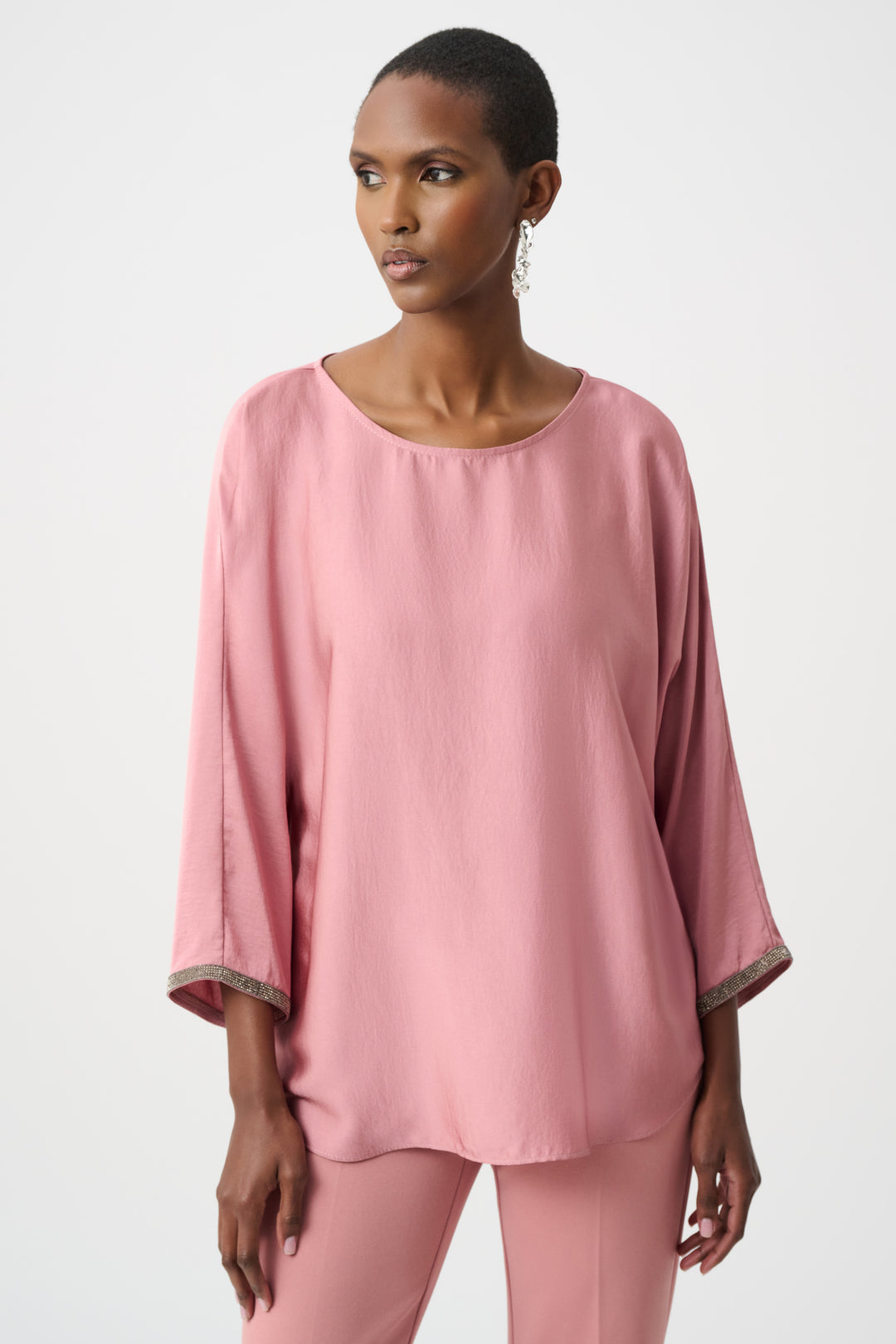 Joseph Ribkoff 3/4 Dolman Sleeve Boat-Neck Tunic Style 263069