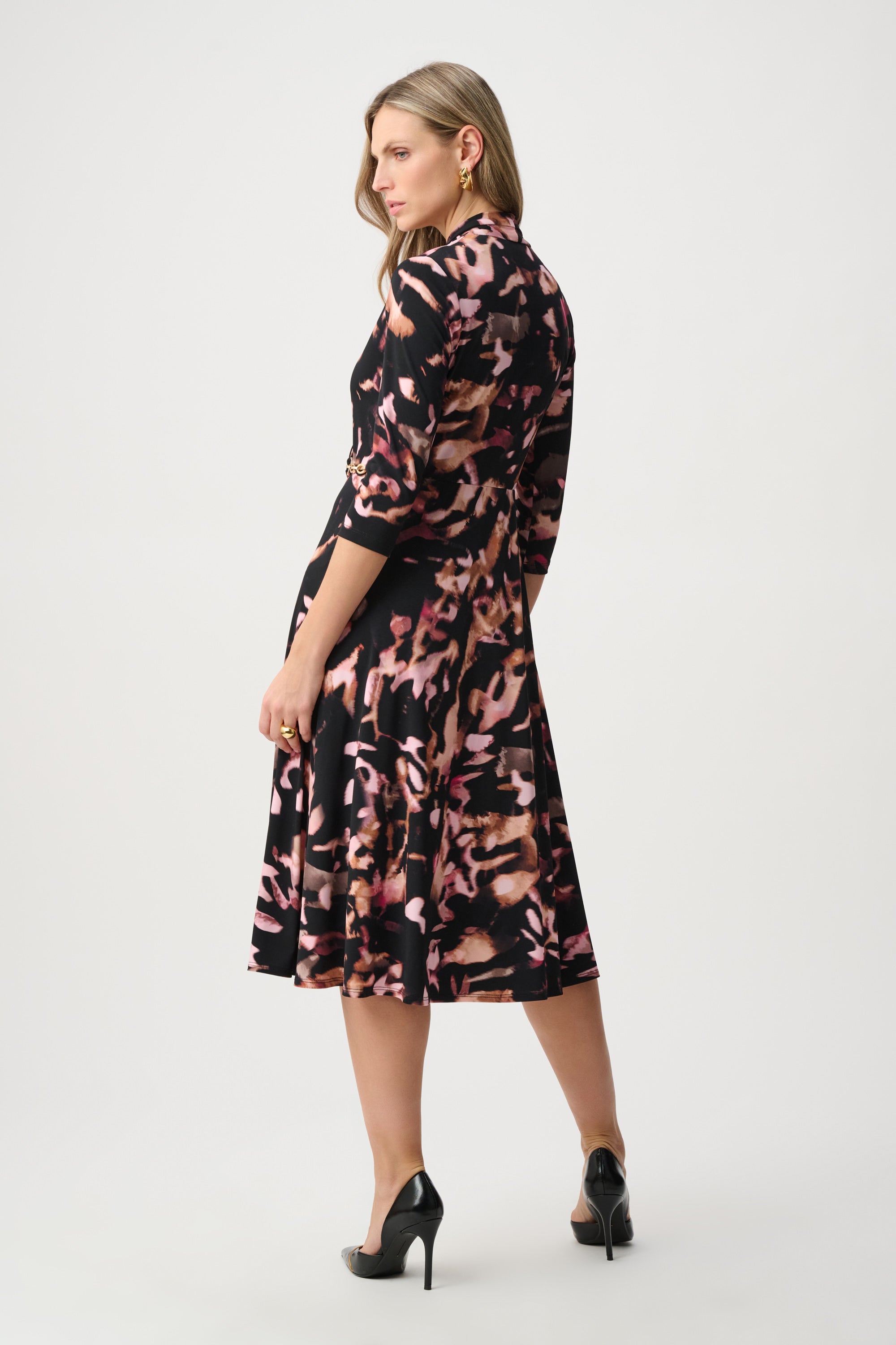 Joseph Ribkoff Printed Silky Knit Fit And Flare Dress Style 263077 DECABANA Joseph Ribkoff Printed Silky Knit Fit And Flare Dress Style 263077 DECABANA