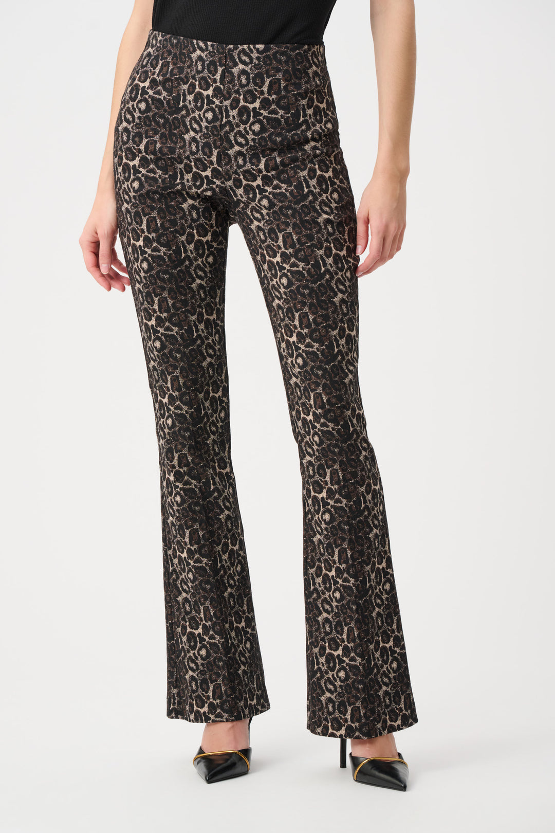 Joseph Ribkoff Animal Print Flare Pull-On Pants Style 263085
