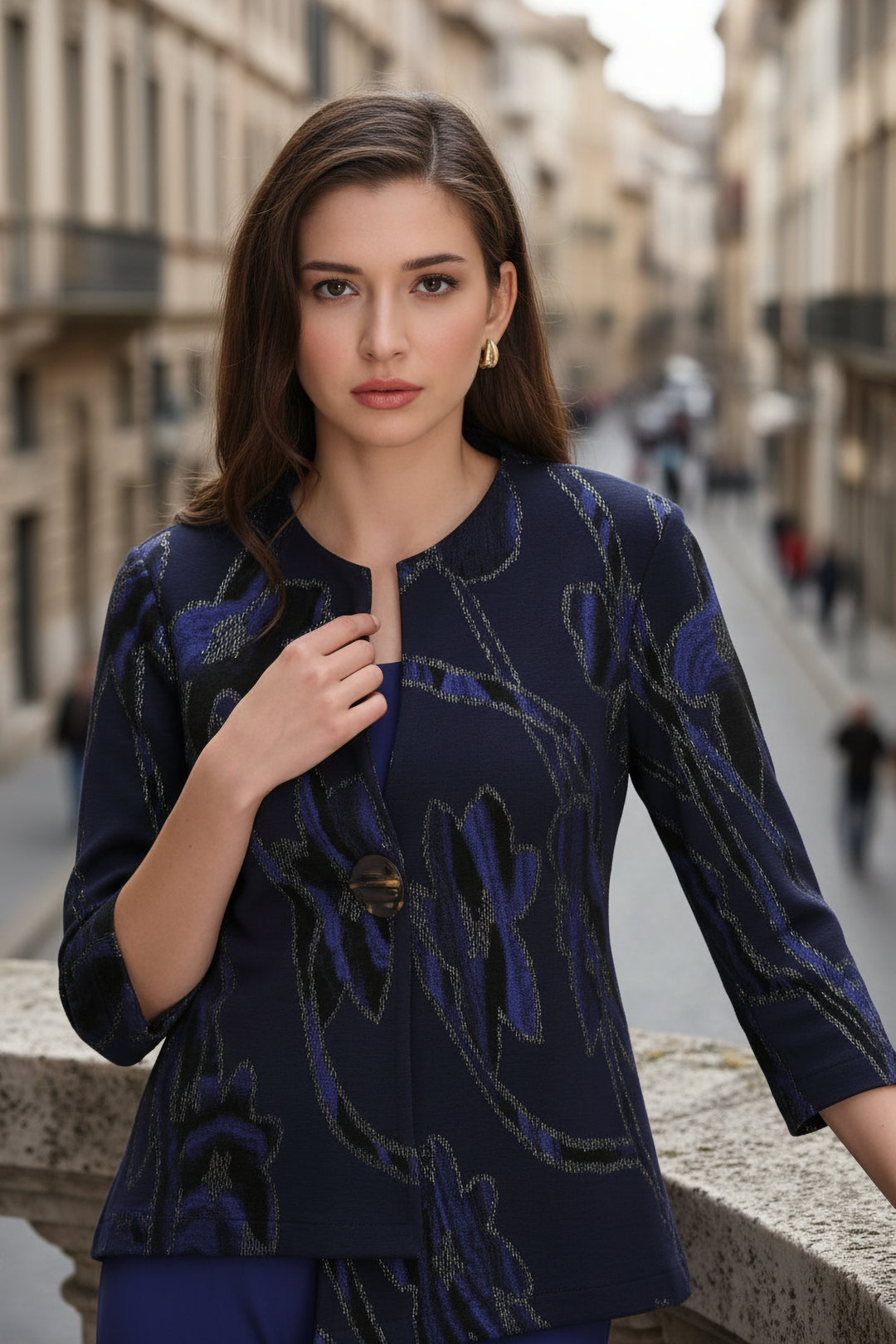 Frank Lyman Swing Floral Print Jacket Style 263114
