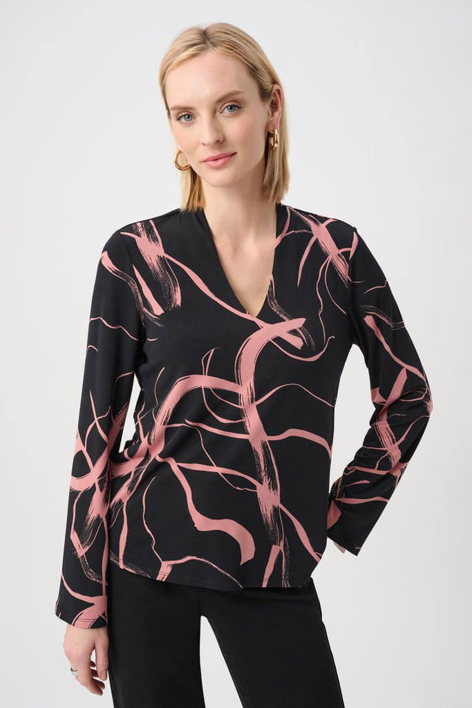 Joseph Ribkoff Abstract Print Straight Top Style 263166 – DECABANA