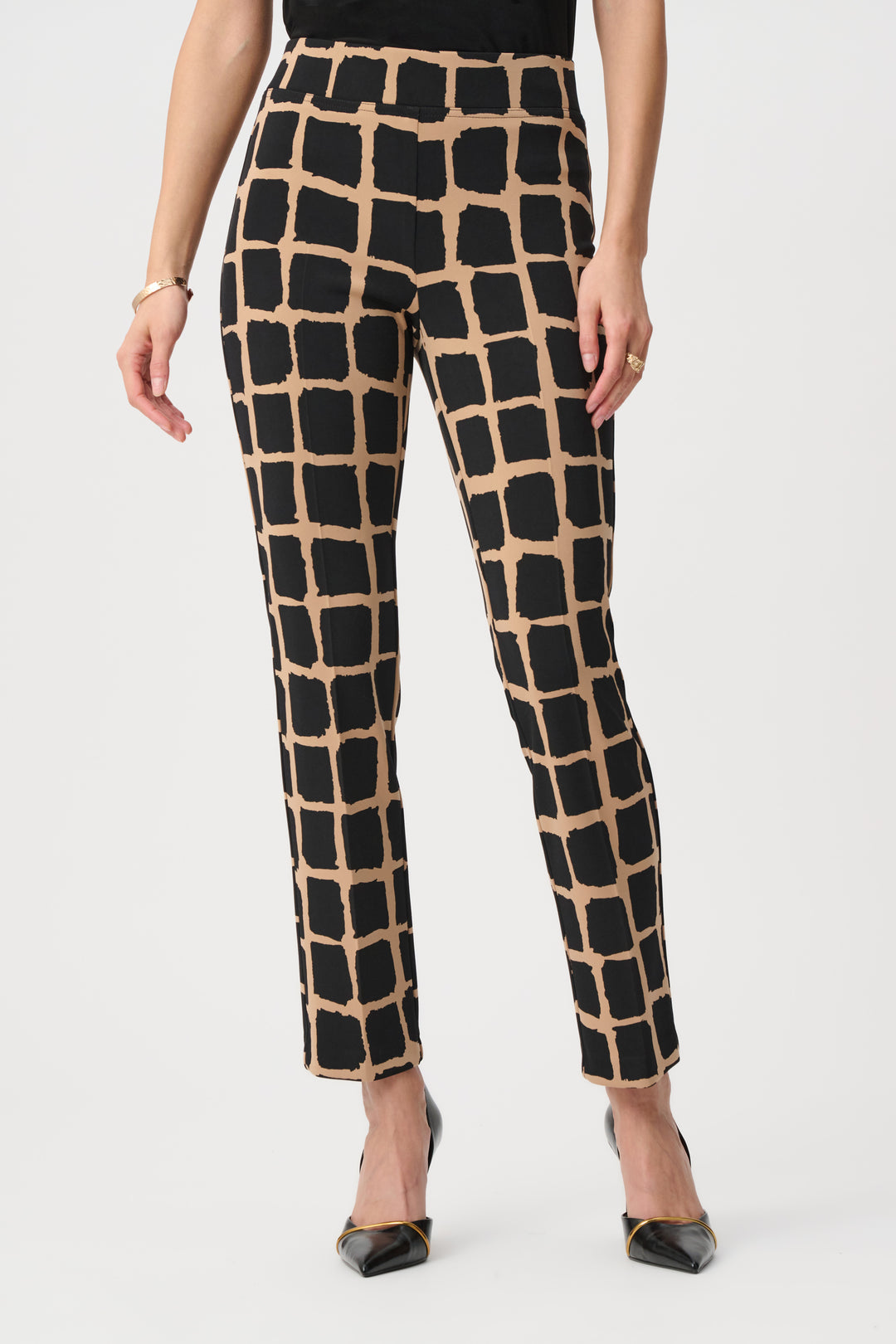 Joseph Ribkoff Abstract Print Pull-On Pants Style 263226