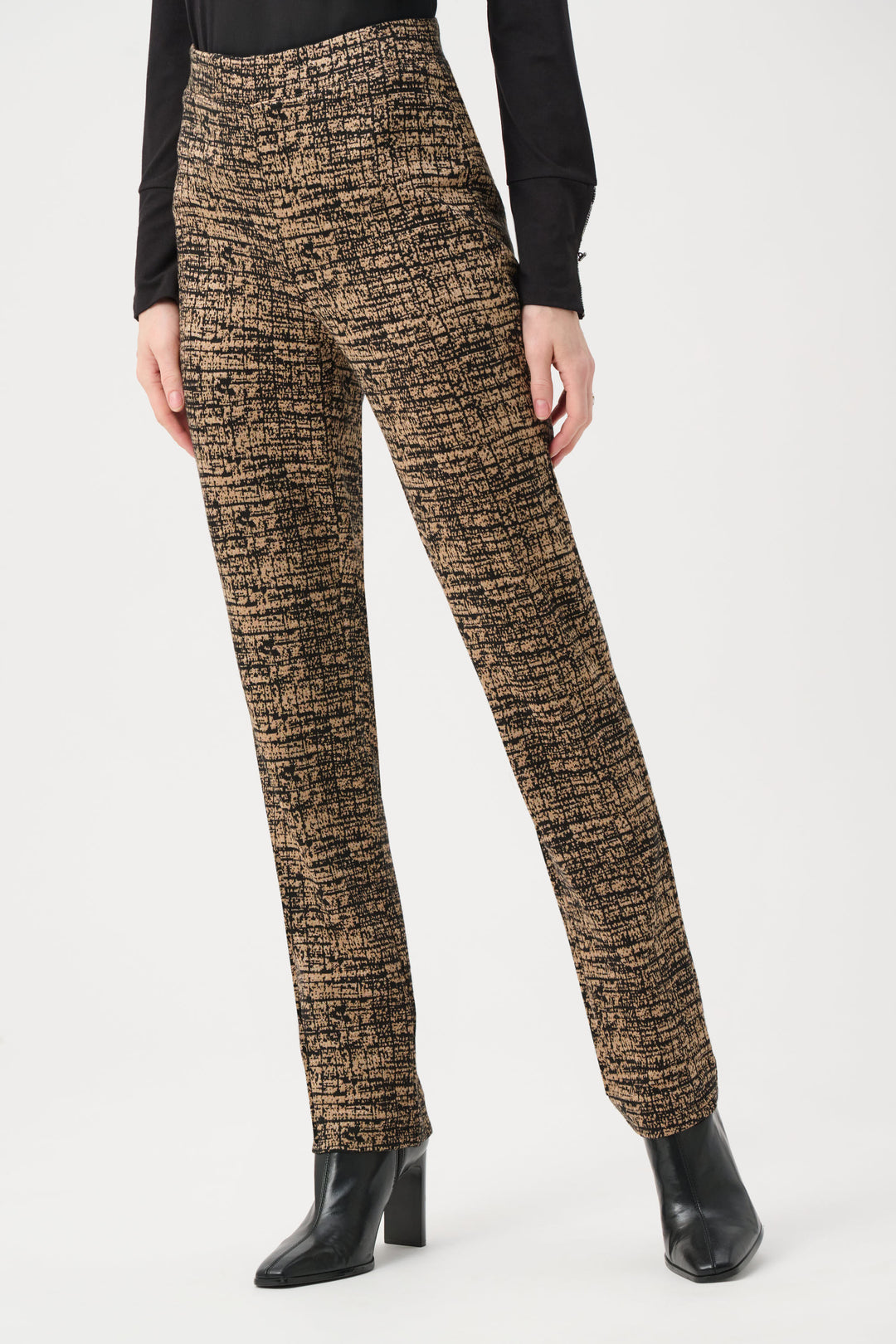 Joseph Ribkoff Abstract Jacquard Knit Pull-On Pants Style 253227.