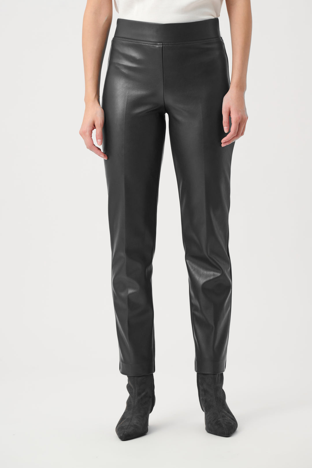 Joseph Ribkoff Bonded Leatherette Straight Pull-On Pants Style 263232