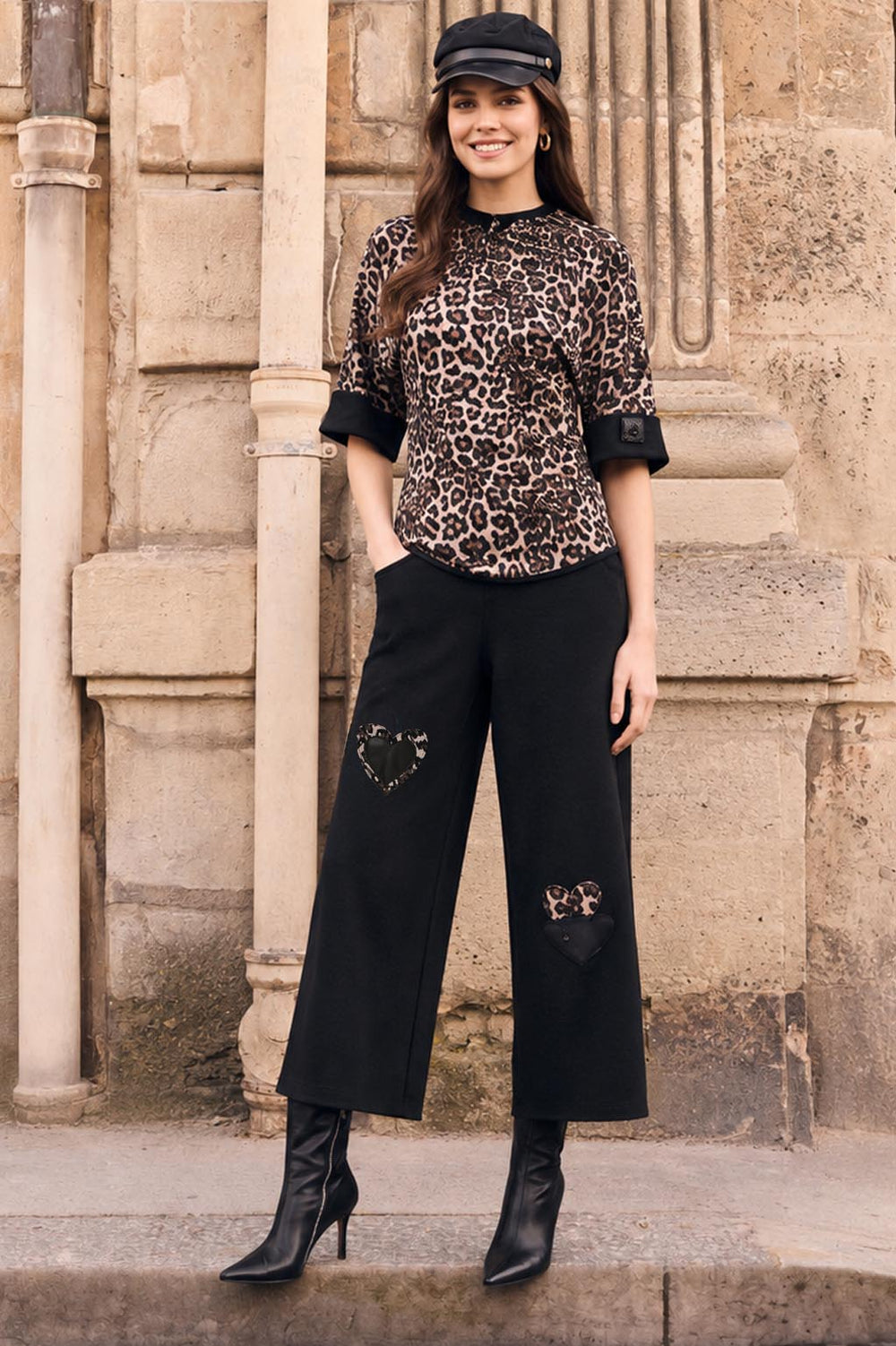Frank Lyman Wide-leg Full-length Trousers Style 263278