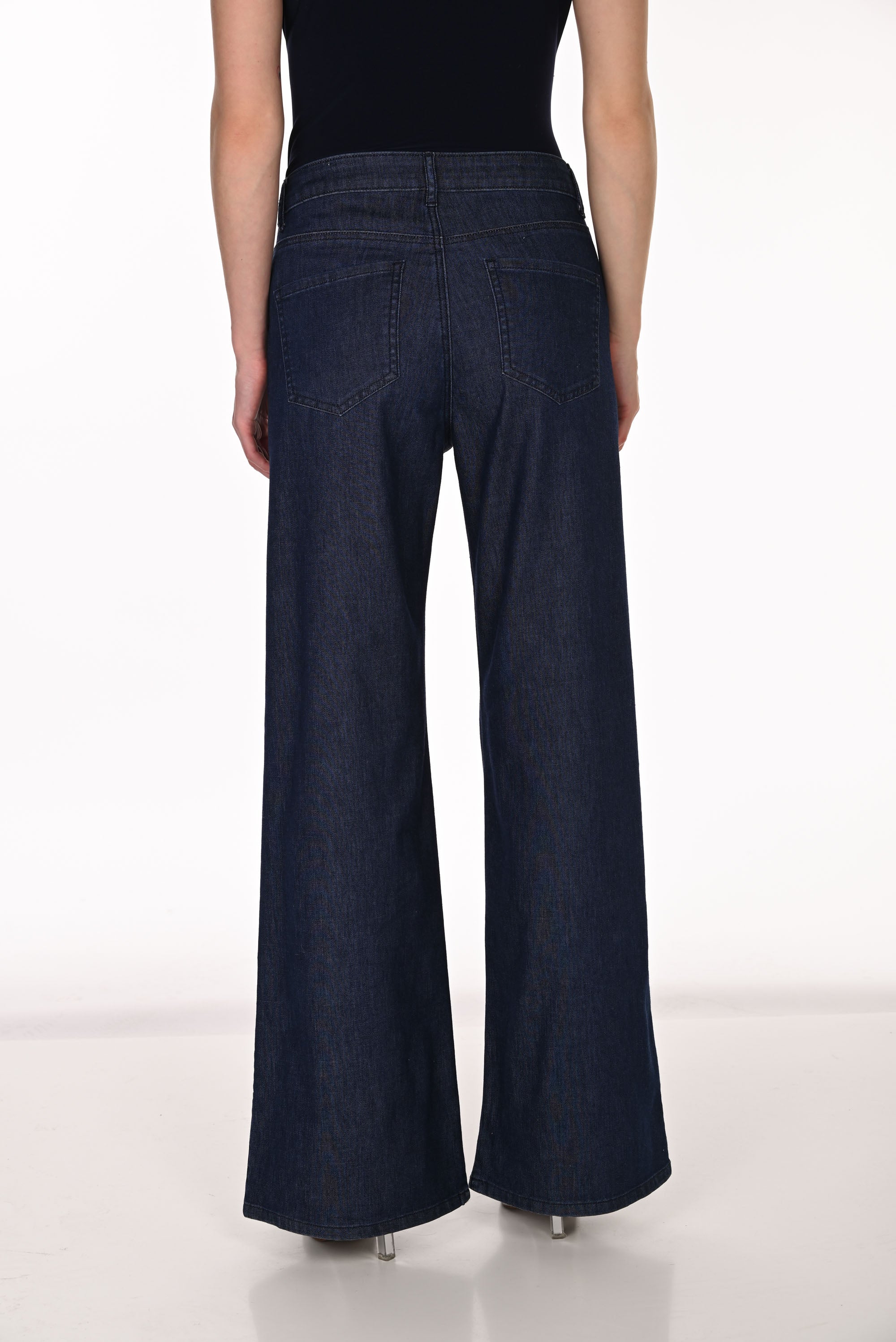 Frank Lyman Jeweled Wide-Leg Denim Trousers Style 263769 – DECABANA