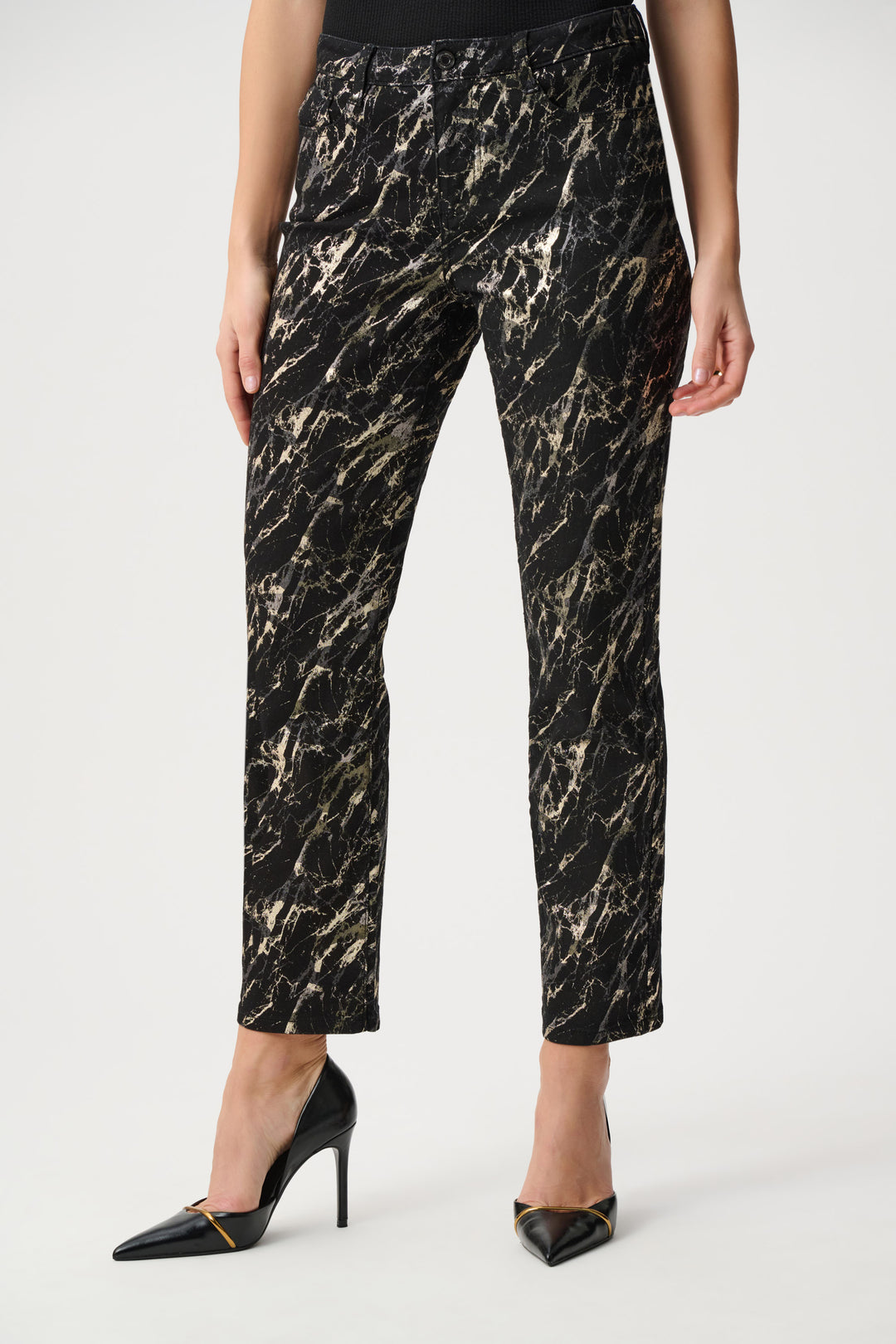 Joseph Ribkoff Abstract Print Straight Leg Classic Jeans Style 263972