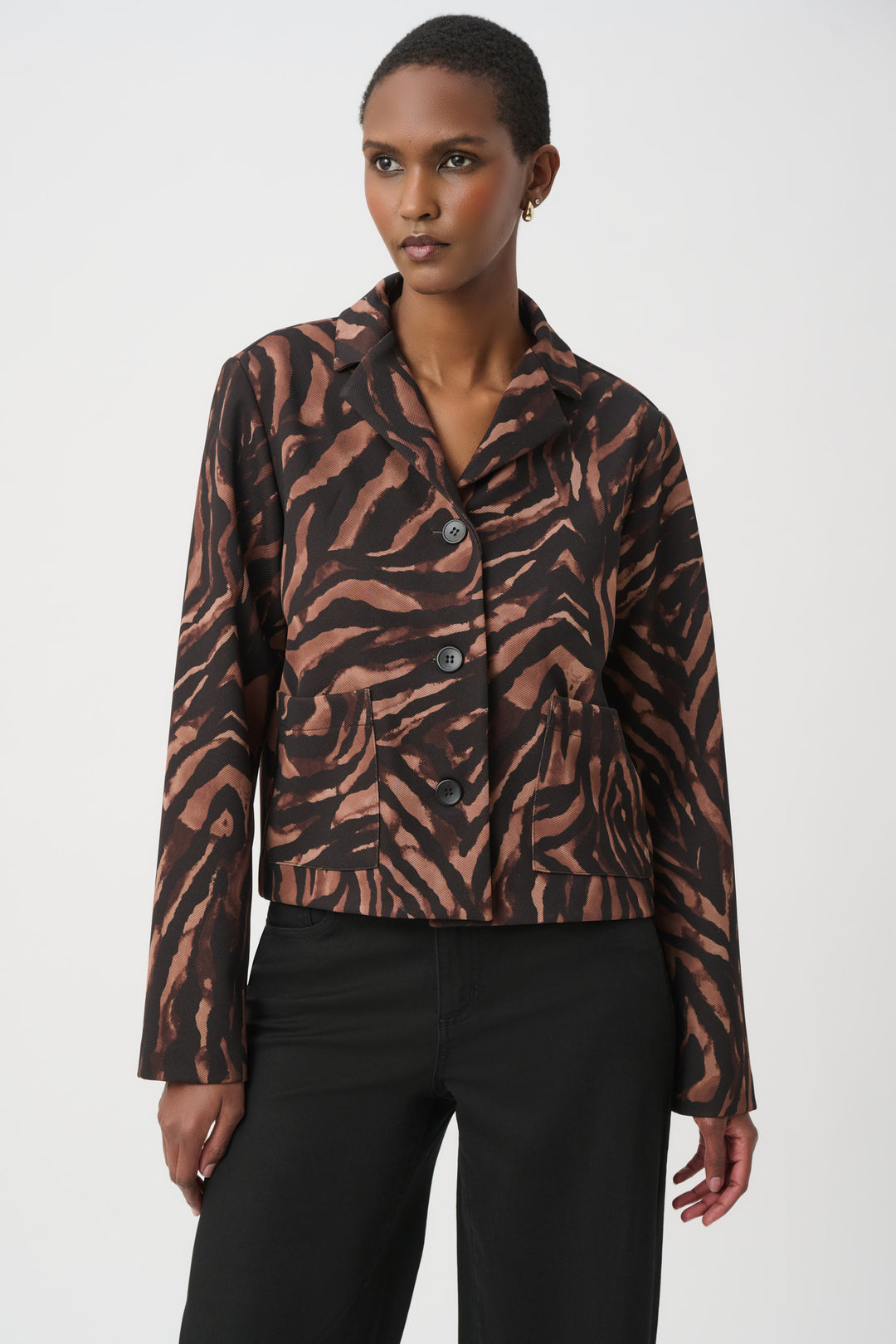 Joseph Ribkoff Animal Print Boxy Jacket Style 264042
