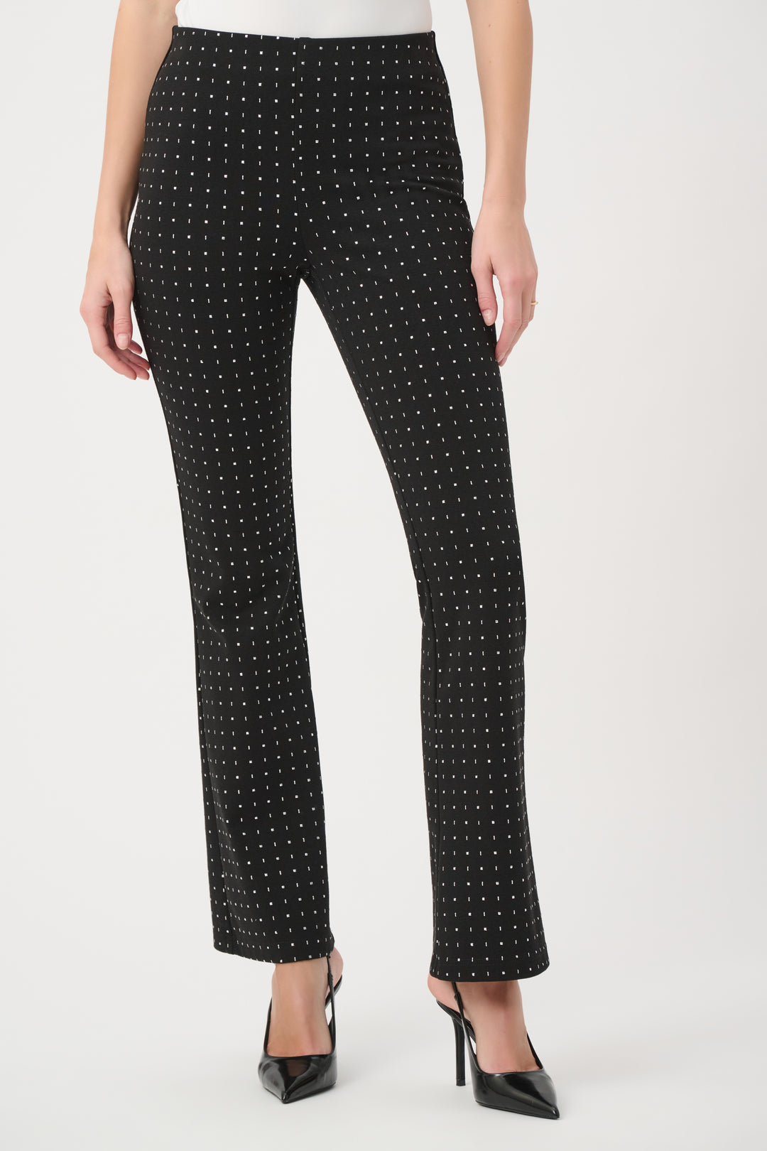 Joseph Ribkoff Dew Drop Textured Flared Pants Style 264077