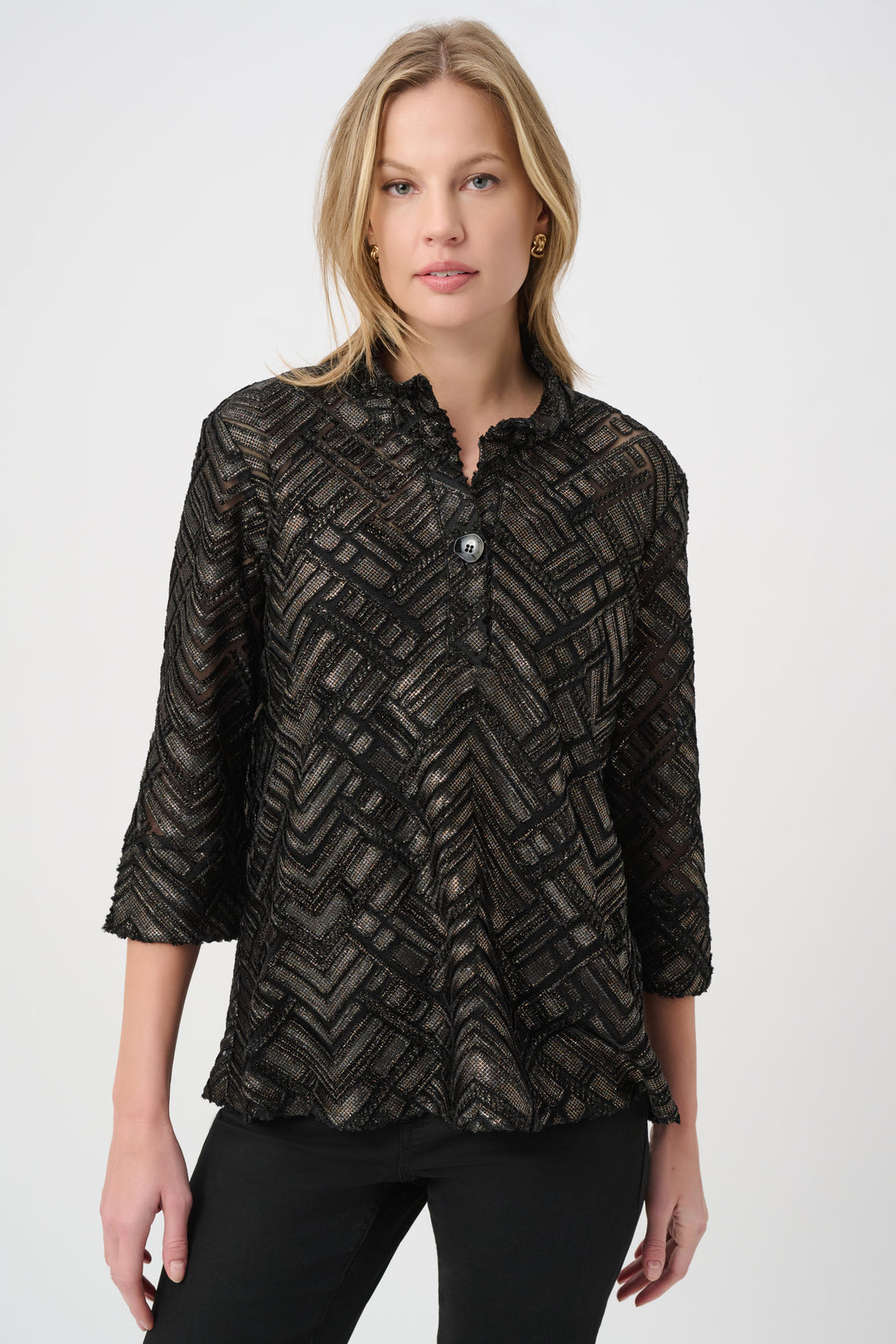 Joseph Ribkoff Novelty Burnout Trapeze Tunic Style 264104