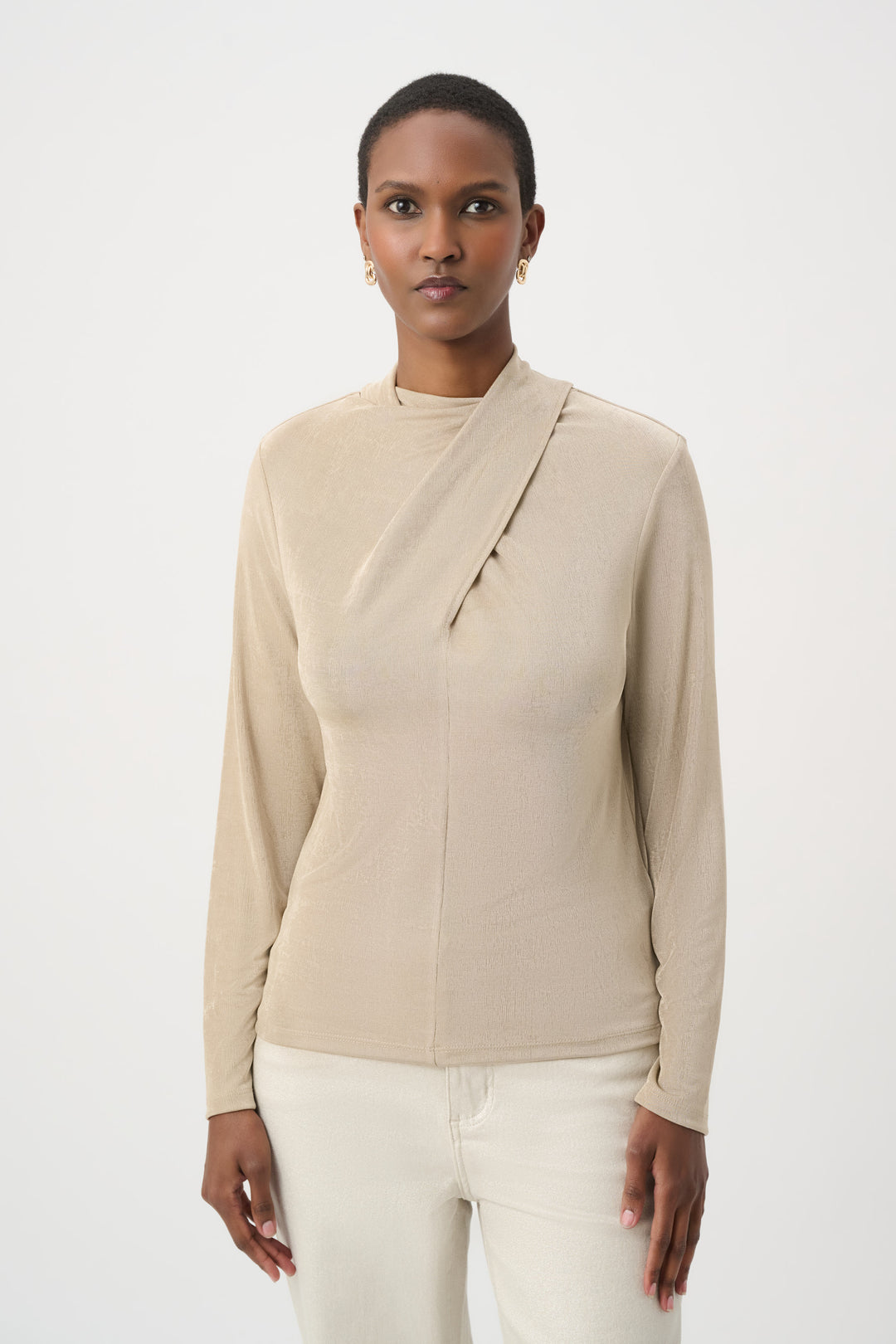 Joseph Ribkoff Twisted Mock Neck Top Style 264172
