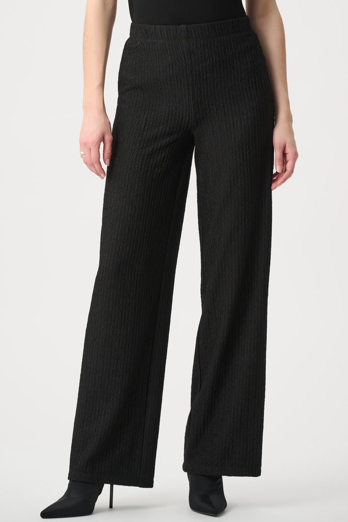Joseph Ribkoff Textured Knit Wide-Leg Pants Style 264190 – DECABANA