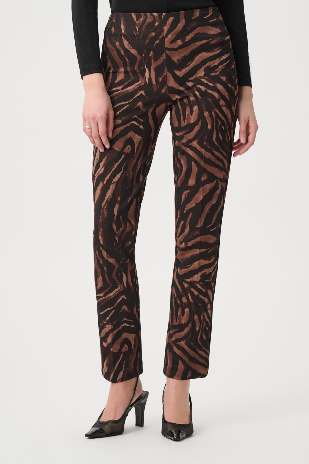 Joseph Ribkoff Animal Print Twill Knit Pants Style 264195