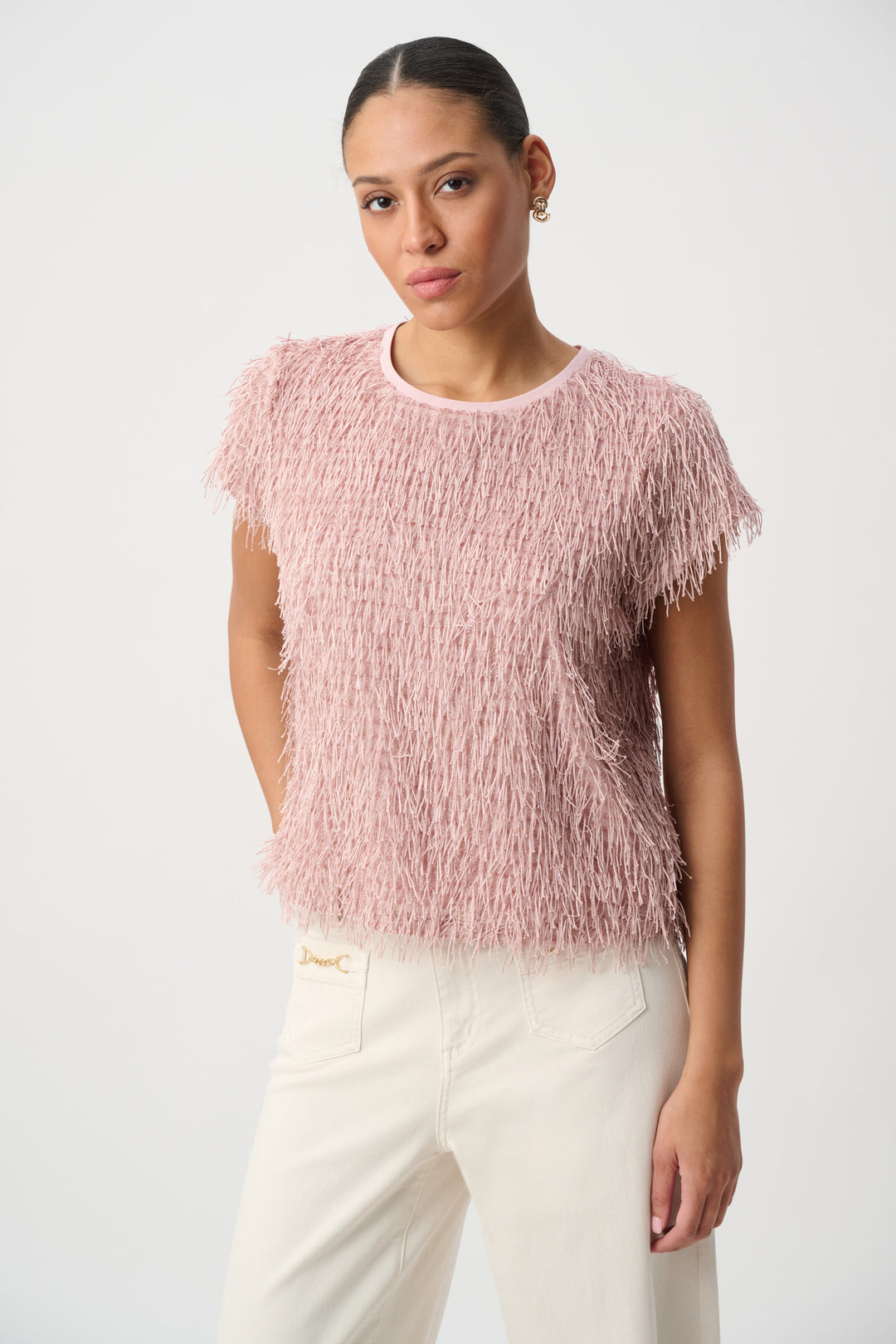 Joseph Ribkoff Novelty Fringe Top Style 264208