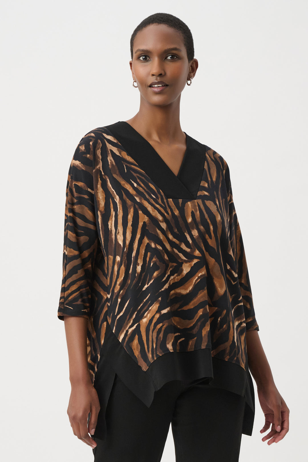 Joseph Ribkoff Animal Print V-Neck Tunic Style 264227