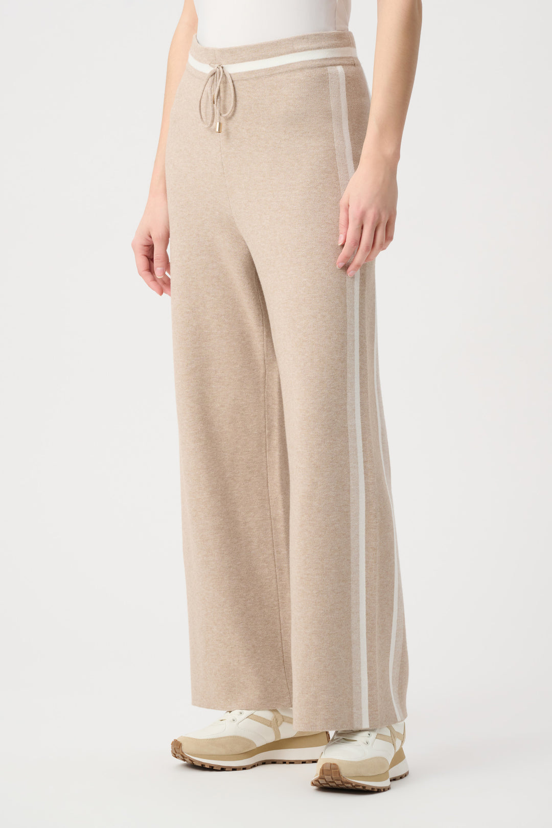 Joseph Ribkoff Striped Wide-Leg Sweater Pants Style 264613.