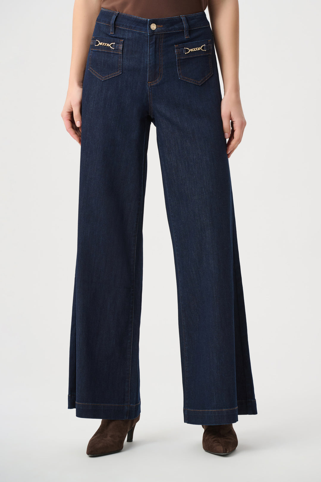 Joseph Ribkoff Featherweave™ Denim Palazzo Jeans Style 264902