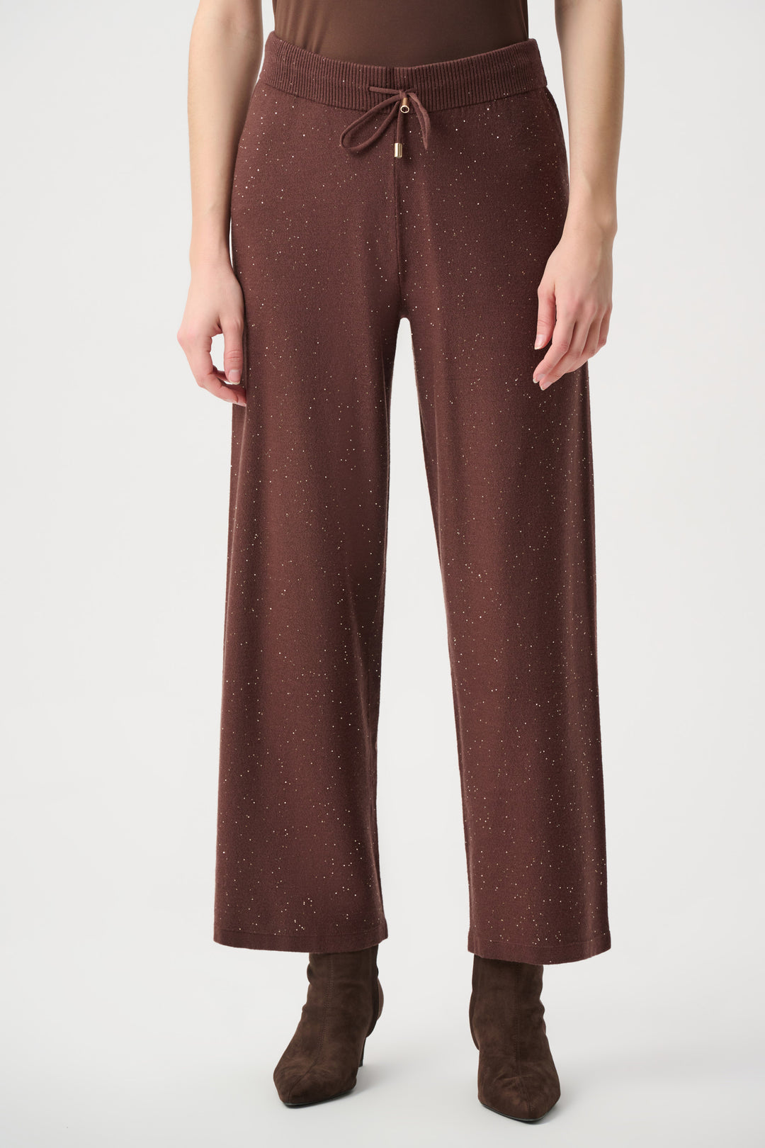 Joseph Ribkoff Sequin Knit Drawstring Culottes Style 264931
