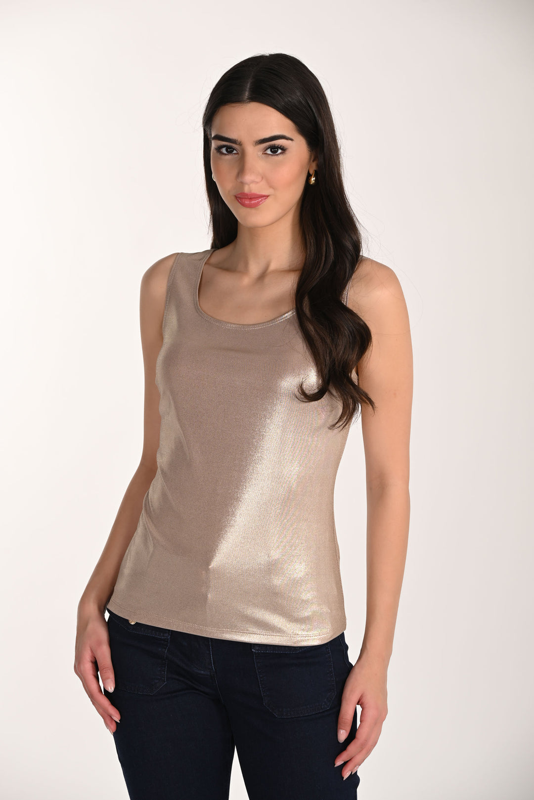 Frank Lyman Metallic Sleeveless Cami Style 266337