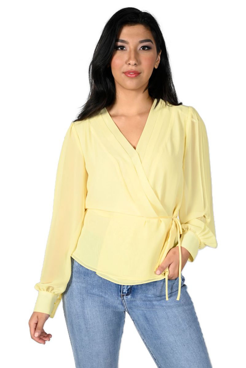 Frank Lyman Sunshine Woven Top Style 231412