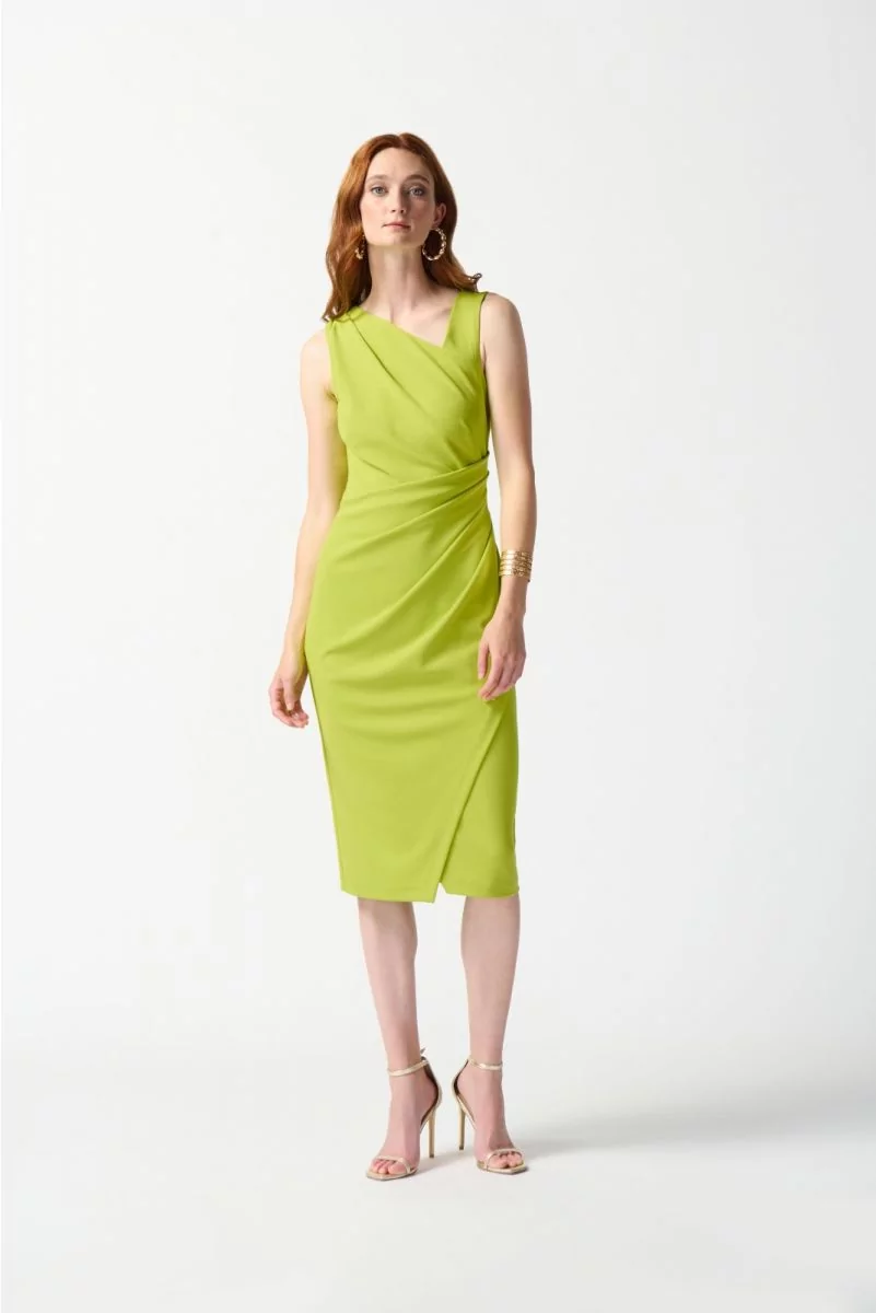 Joseph Ribkoff Key Lime Sleeveless Sheath Dress Style 242234 9108