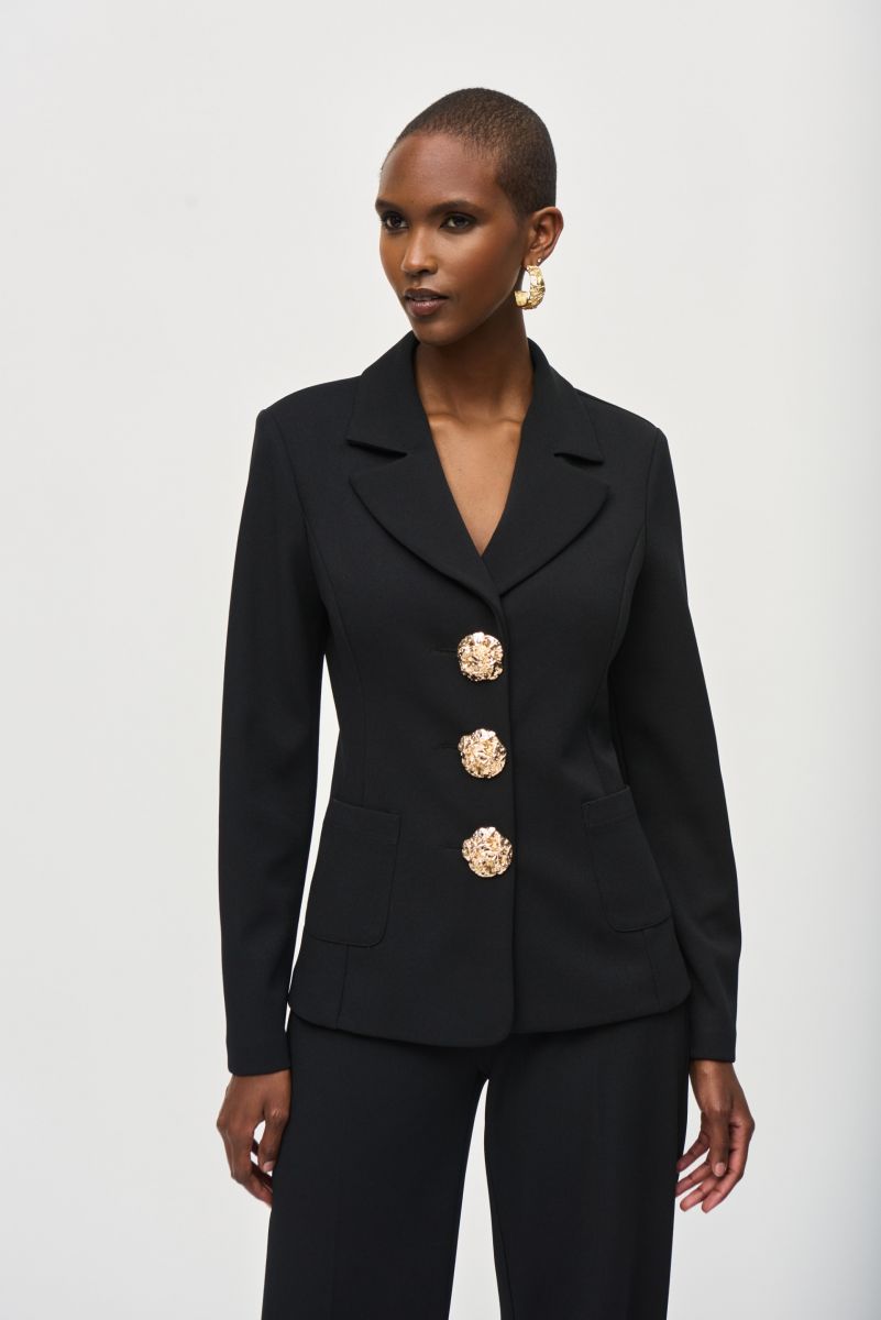 Joseph Ribkoff Black Fitted Blazer Style 243160