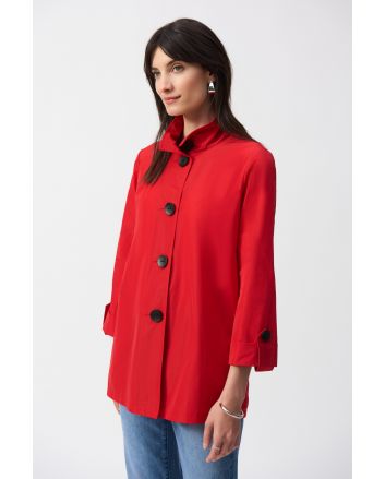 Joseph Ribkoff Radiant Red Trapeze Jacket Style 251018