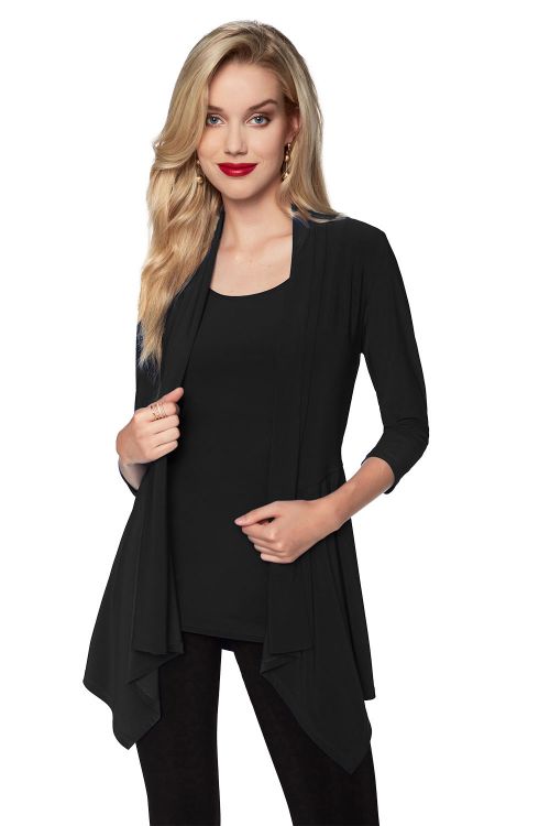 Frank Lyman Black Knit Jacket Style 024