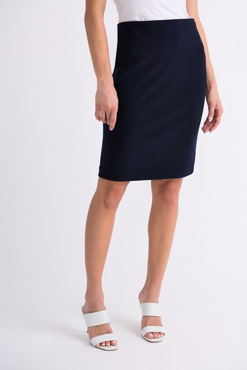 Joseph Ribkoff Midnight Blue Stretch Waist Skirt Style 153071