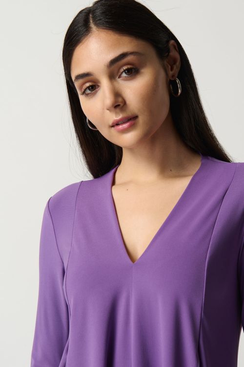 Joseph Ribkoff Violet Asymmetric Tunic Style 161066TT