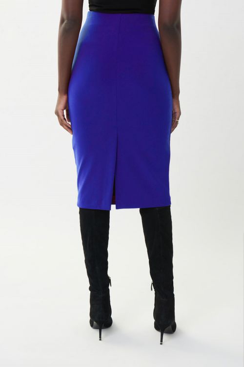 Joseph Ribkoff Royal Sapphire Stencil Skirt Style 163083TT