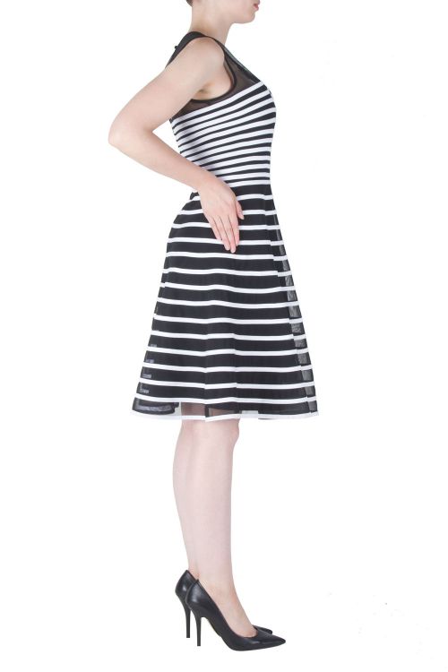 Joseph Ribkoff Black/White Dress Style 171160