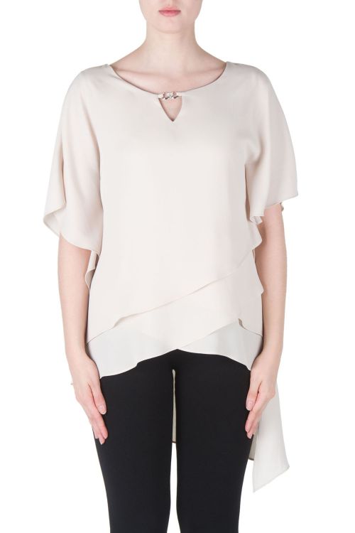 Joseph Ribkoff Champagne Blouse Style 171249