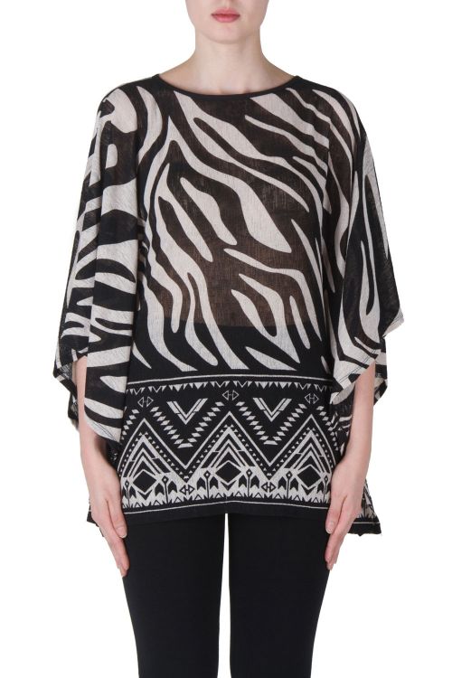 Joseph Ribkoff Black/Beige Tunic Style 171748