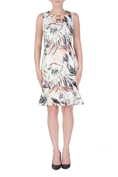 Joseph Ribkoff Off-White/Multi Dress Style 172721