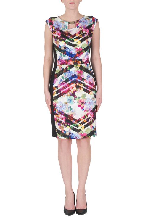 Joseph Ribkoff Multi/Black Dress Style 172740